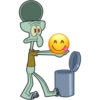 Emoji a la basura (Calamardo) 13