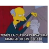 TENÉS LA CLÁSICA CURVATURA CRANEAL DE UN BOLUDO
