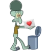 Emoji a la basura (Calamardo) 5