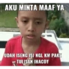 AKU MINTA MAAF YA UDAH ISENG ISI NGL KM PAKE TULISAN IHACOY
