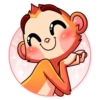 Monkey Sticker by* 24