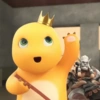 Chubby yellow dinosaurus 28