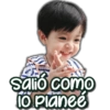 salió como 10 Planeé