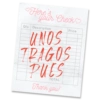 Herefour Check Qty. Description UNOS TRAGOS PUES TOTAL: Thank you! Price