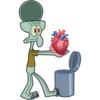 Emoji a la basura (Calamardo) 9