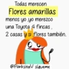 Todas merecen Flores amarillas menos yo yo merezco una Toyota 4 fincas, 2 casas y si flores también.. @FlorksitaV siqueme