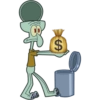 Emoji a la basura (Calamardo) 11