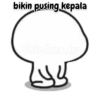 bikin pusing kepala Sticker.ly