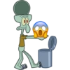 Emoji a la basura (Calamardo) 14