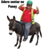 Adoro sentar no Poney