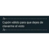 Cupón válido 21