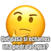 Qué pasa si echamos una piedra al agua?