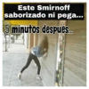 Este Smirnoff saborizado ni pega... 5 minutos después...