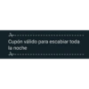 Cupón válido 9