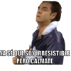 YA SÉ QUE SOY IRRESISTIBLE PERO CALMATE