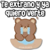 Te extrano y ya quiero verte @rosa.stickers1