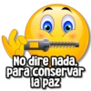 No dire nada. para conservar la paz