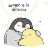 abrazo a la distancia. }{