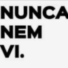 NUNCA NEM VI.