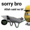 sorry bro Allah said no bf