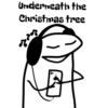 Underneath the Christmas tree r