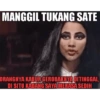 MANGGIL TUKANG SATE ORANGNYA KABUR GEROBAKNYA DITINGGAL, DI SITU KADANG SAYA MERASA SEDIH