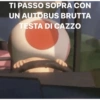 TI PASSO SOPRA CON UN AUTOBUS BRUTTA TESTA DI CAZZO