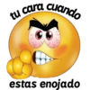 tu cara cuando estas enojado