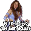 Te fe-li-ci-to que bien actuas