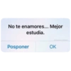 No te enamores... Mejor
estudia.
Posponer
eGiseelove Stickers
OK