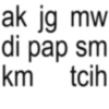 ak jg mw di pap sm tcih km