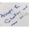 kin Accept the Situation and move On on..