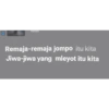 TUTUS Remaja-remaja jompo itu kita Jiwa-jiwa yang mleyot itu kita
