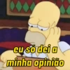 eu só dei a minha opinião