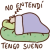 NO ENTENDI TENGO SUEÑO
