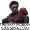 TUM SAALE YHI PE
CHOD DIYE JAOGE