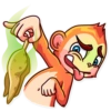 Monkey Sticker by* 6