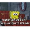 CUANDO NO SABES SI TE HABLA O SOLO TE RESPONDE