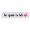Te quiero bb