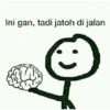 Ini gan, tadi jatoh di jalan W