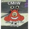 CMIIW cium me if I'm wrong