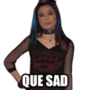 THE geance QUE SAD