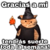 Gracias a mi tendrás suerte geysioy toda la semana!