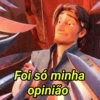 Foi só minha opinião