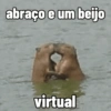 abraço e um beijo virtual