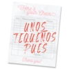 Here wir Check Qty. Description UNOS TEQUENOS PUES TOTAL: Thank you! Price