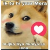 ik tu hi yaar Mera Brobin coge mujko Kya duniya se lena