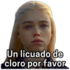 Un licuado de cloro por favor