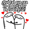 ¿Qué tal que sea yo el portador tu'alegría? de @paraguayita_01