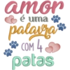 amor é uma palavra COM 4S patas